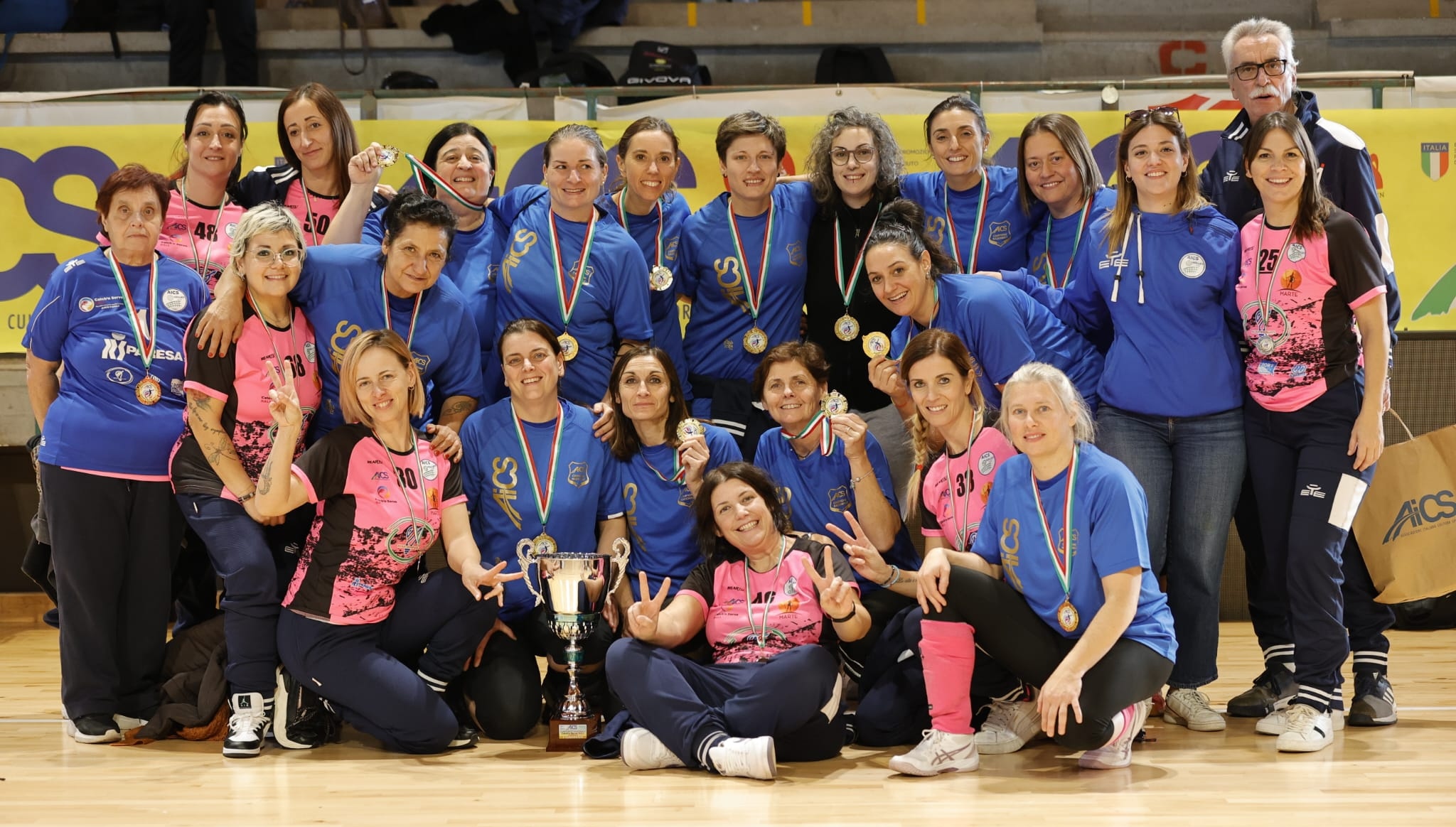 Aics Volley campionesse d'Italia di catch'n serve ball