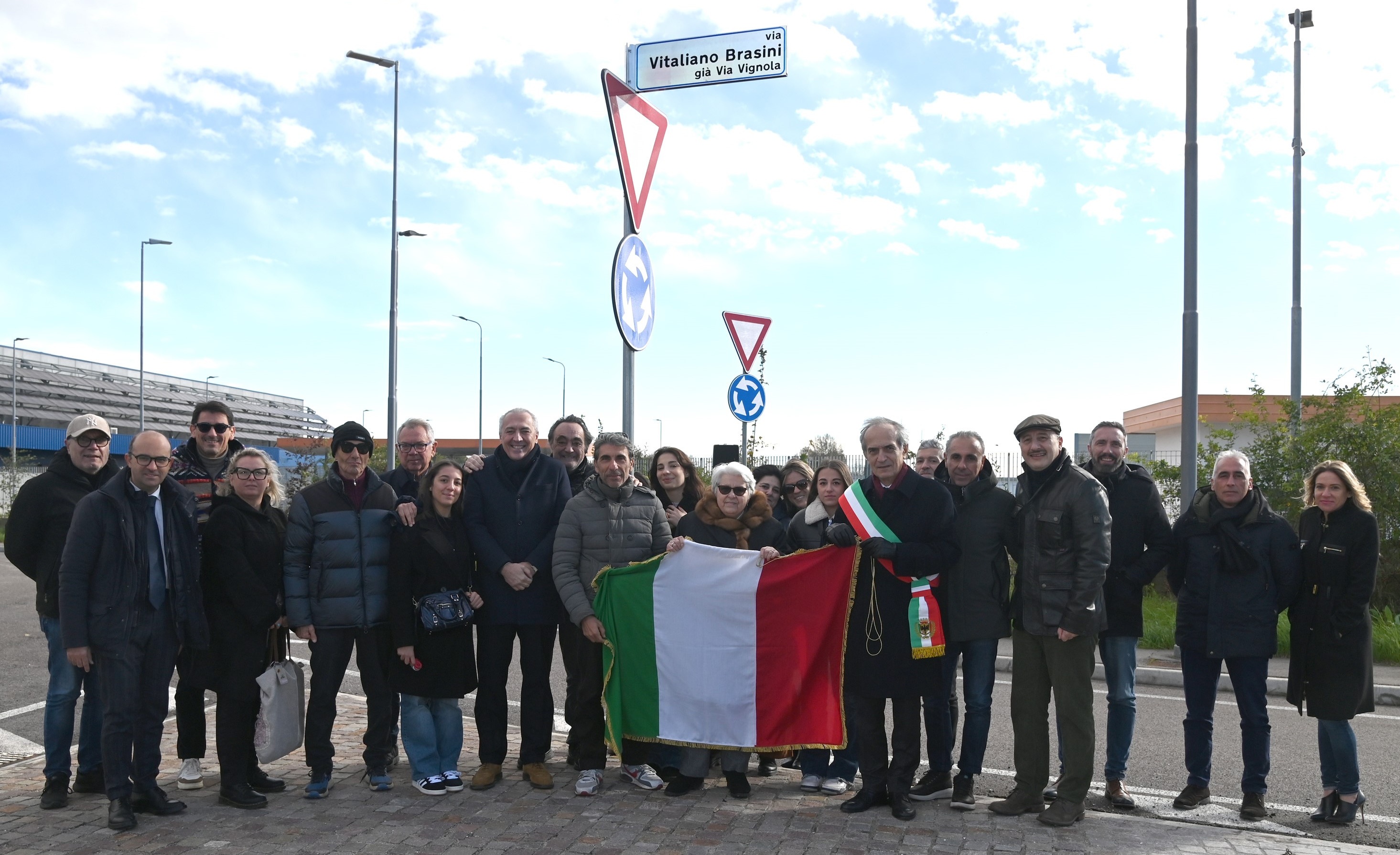 Intitolazione della via Vitaliano Brasini