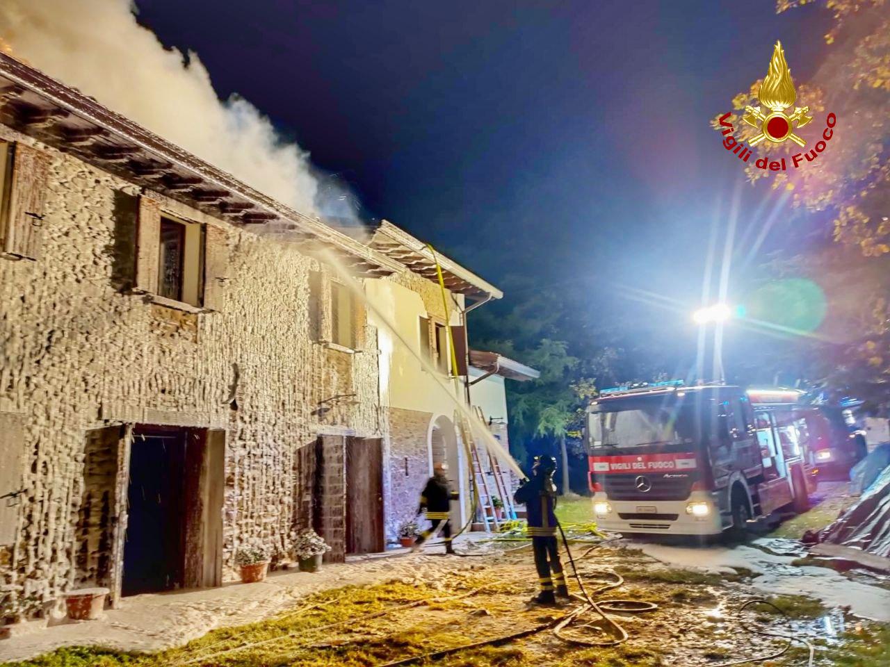 incendio a Meldola