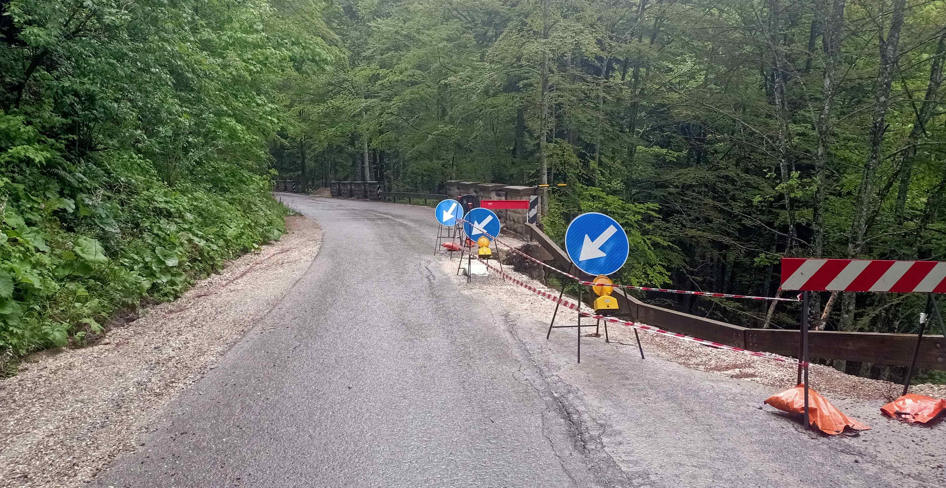 img of Al via i lavori sulla frana di Campigna