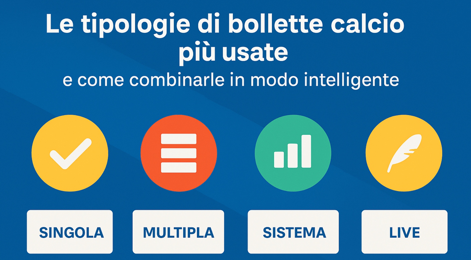 img of Le tipologie di bollette calcio più usate e come combinarle