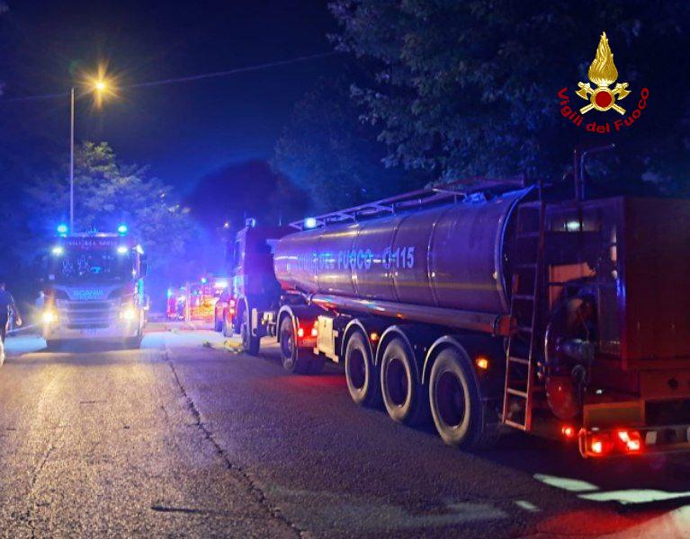 img of Incendio in un poltronificio a Forlì
