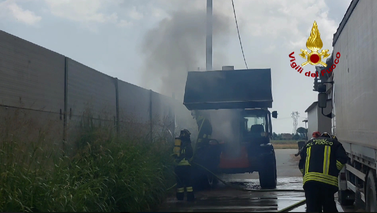 img of Incendio in una macchina operatrice a Forlì