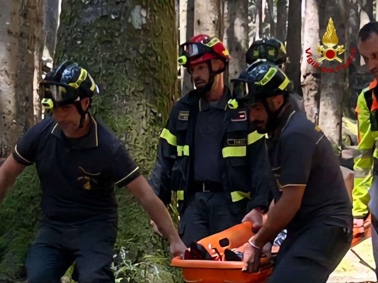 persona caduta nel bosco