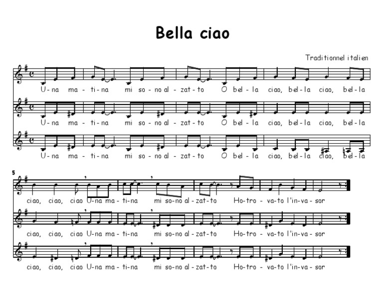 Bella ciao: quieta non movere et mota quietare