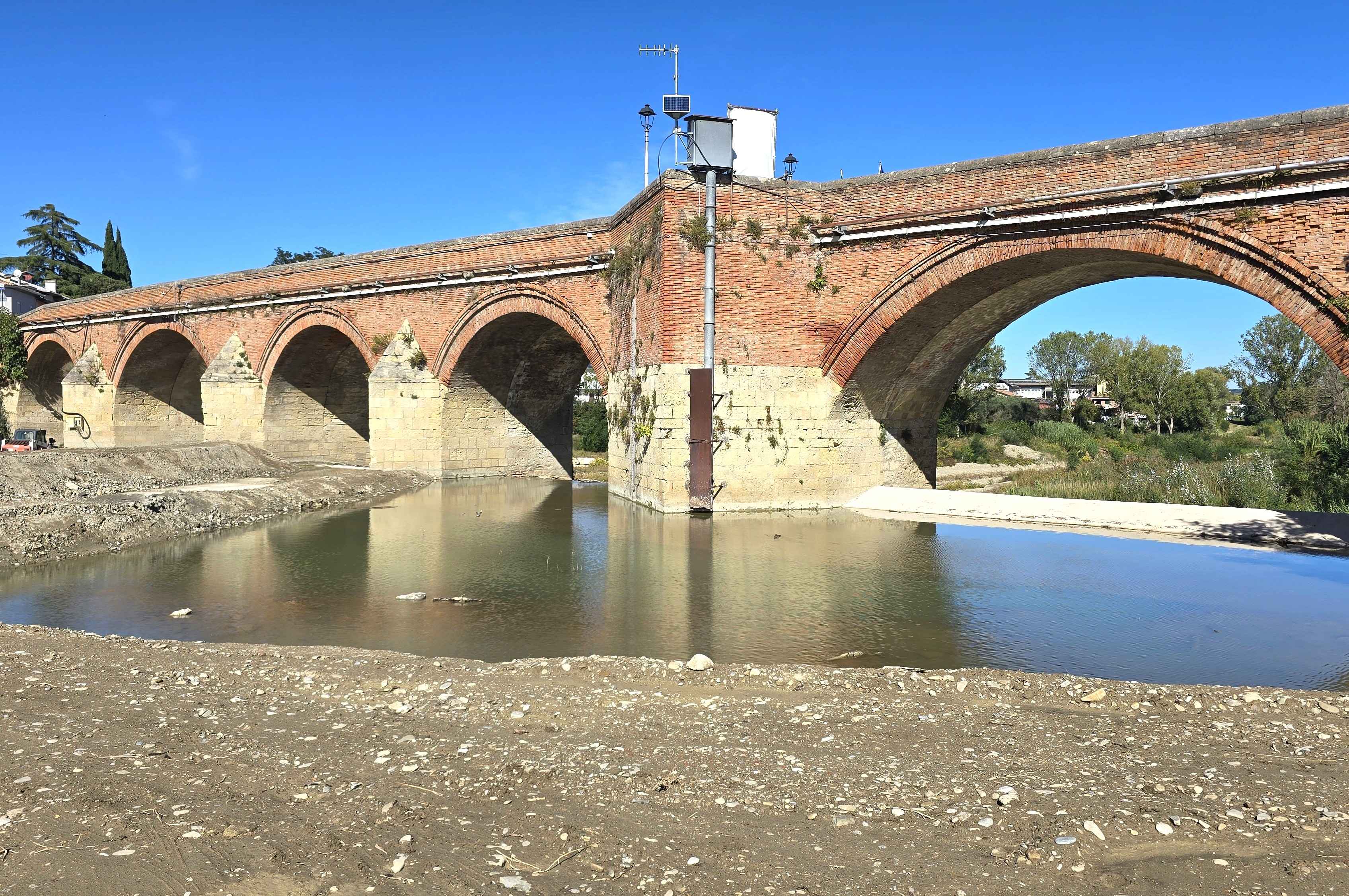 Ponte dei Veneziani: conclusi i lavori di sistemazione idraulica sulla sponda del Bidente