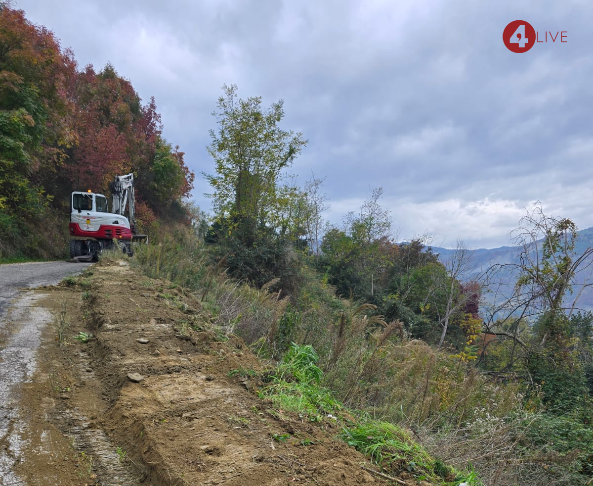 Ripristino della SP104 Dovadola-Montecolombo con i lavori di sistemazione delle frane