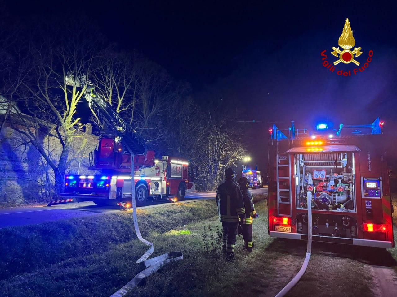 Incendio in un casolare a Forlimpopoli