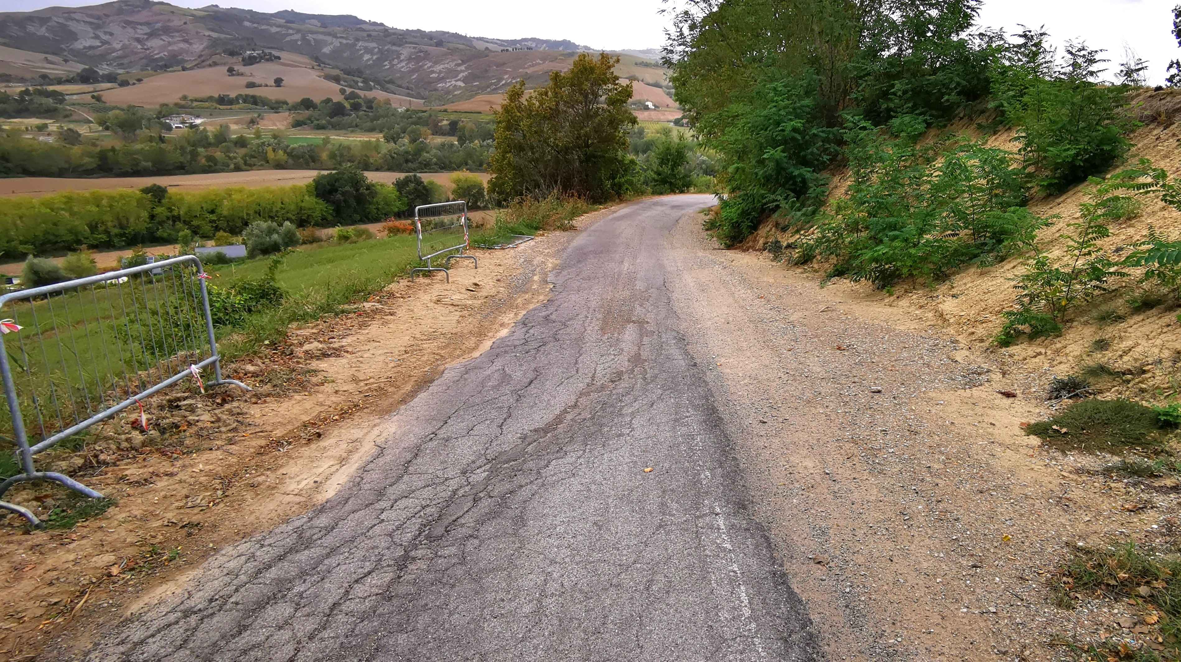 Al via i lavori di sistemazione della frana sulla Strada Vernacchia–Montevescovo