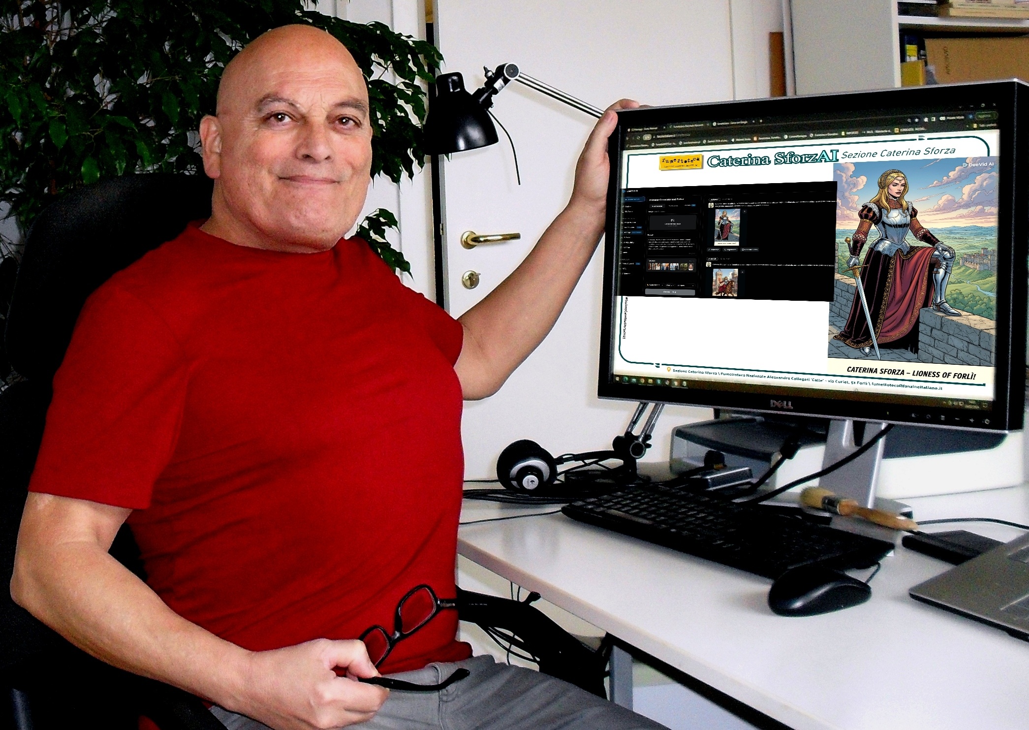 Dalla Fumettoteca la “Leonessa di Romagna” incontra l’Intelligenza Artificiale