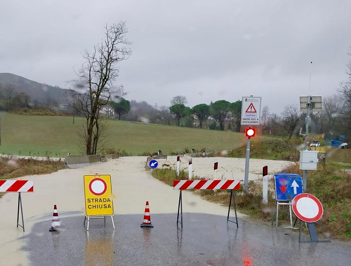 Maltempo. Chiuso il guado SP48 del torrente Voltre