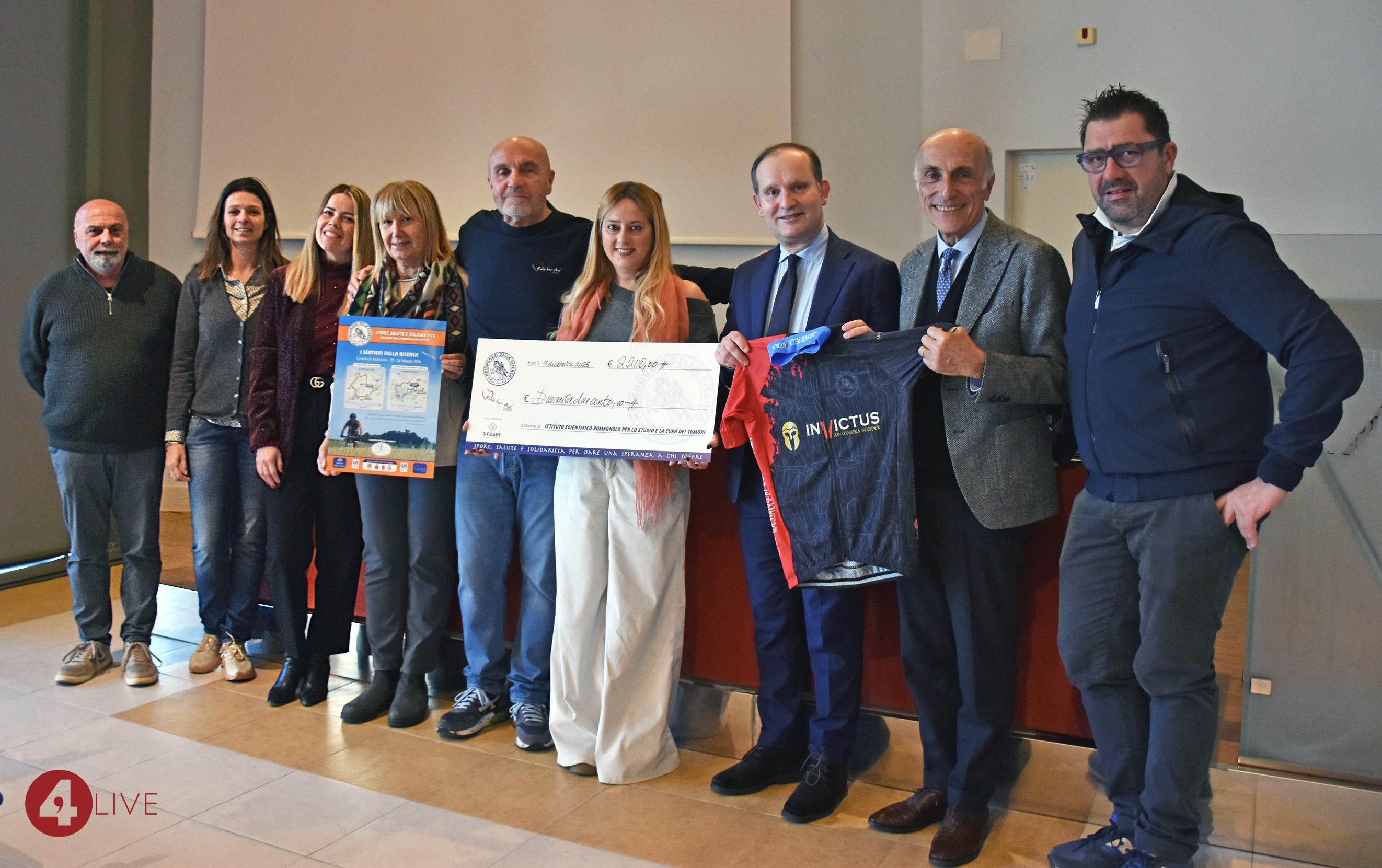 Messaggeri della Ricerca: consegnato all’Irst 2.200 euro a sostegno della ricerca