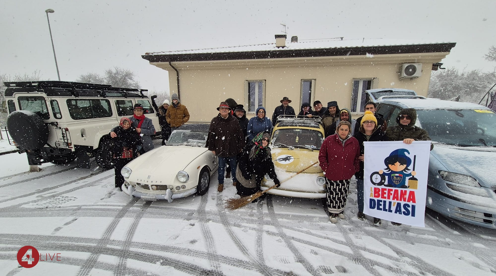 La Befana dell’Hermitage Veteran Engine Club al Villaggio della Gioia