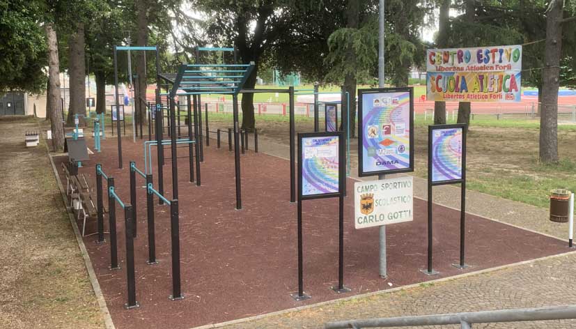 Inaugurazione del calisthenics inclusivo al Campo Gotti