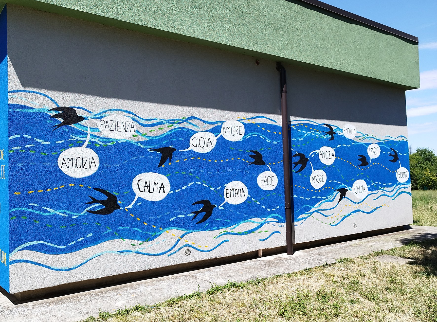 Un muro di parole e colori per la comunità scolastica di Grisignano