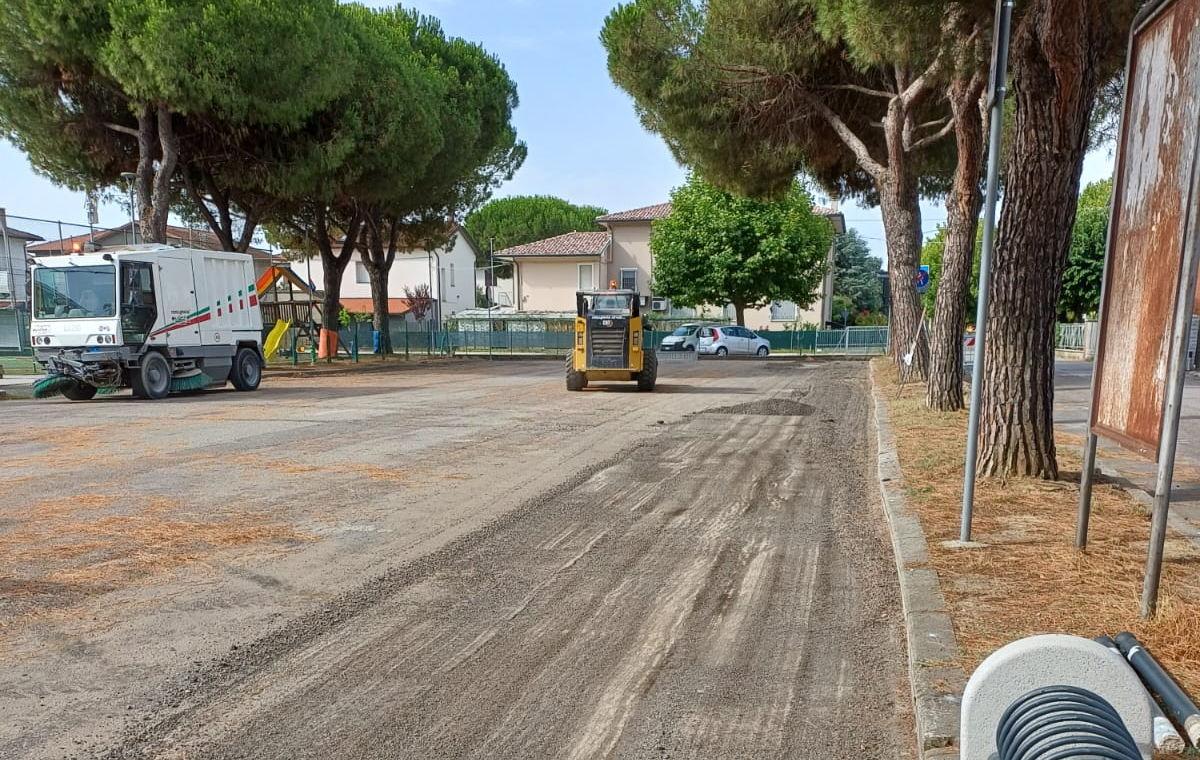 A Santa Maria Nuova partiti i lavori nel parcheggio a servizio delle scuole