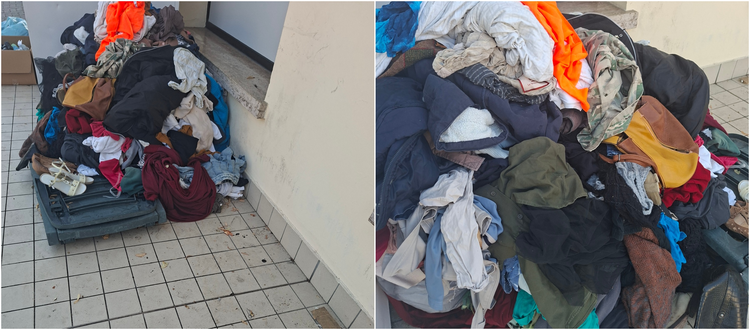 L’ingresso Del Famila Market, una vergognosa discarica a cielo aperto