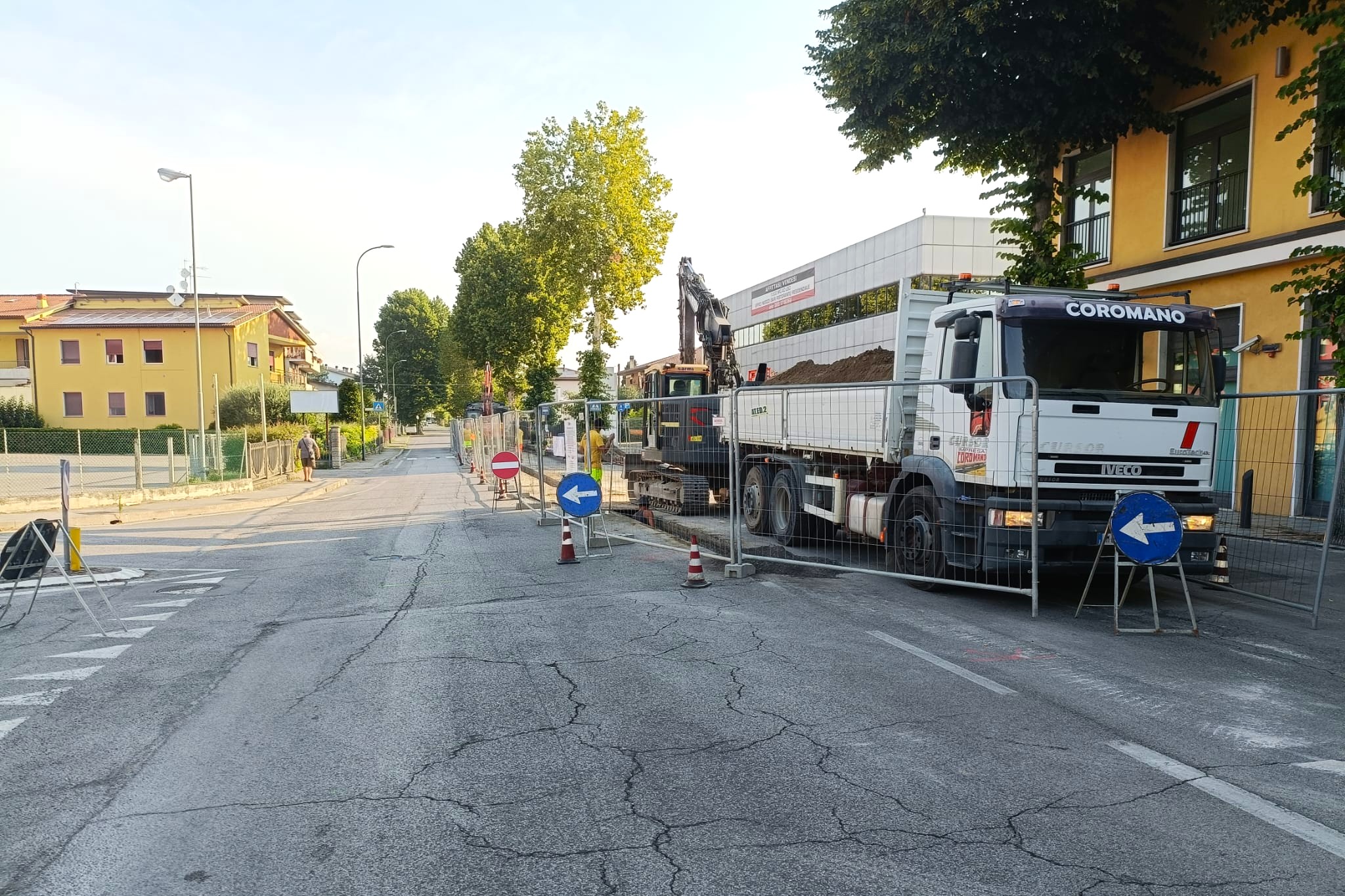 Meldola, lavori sulla rete del gas in via Roma: ecco come cambia la circolazione