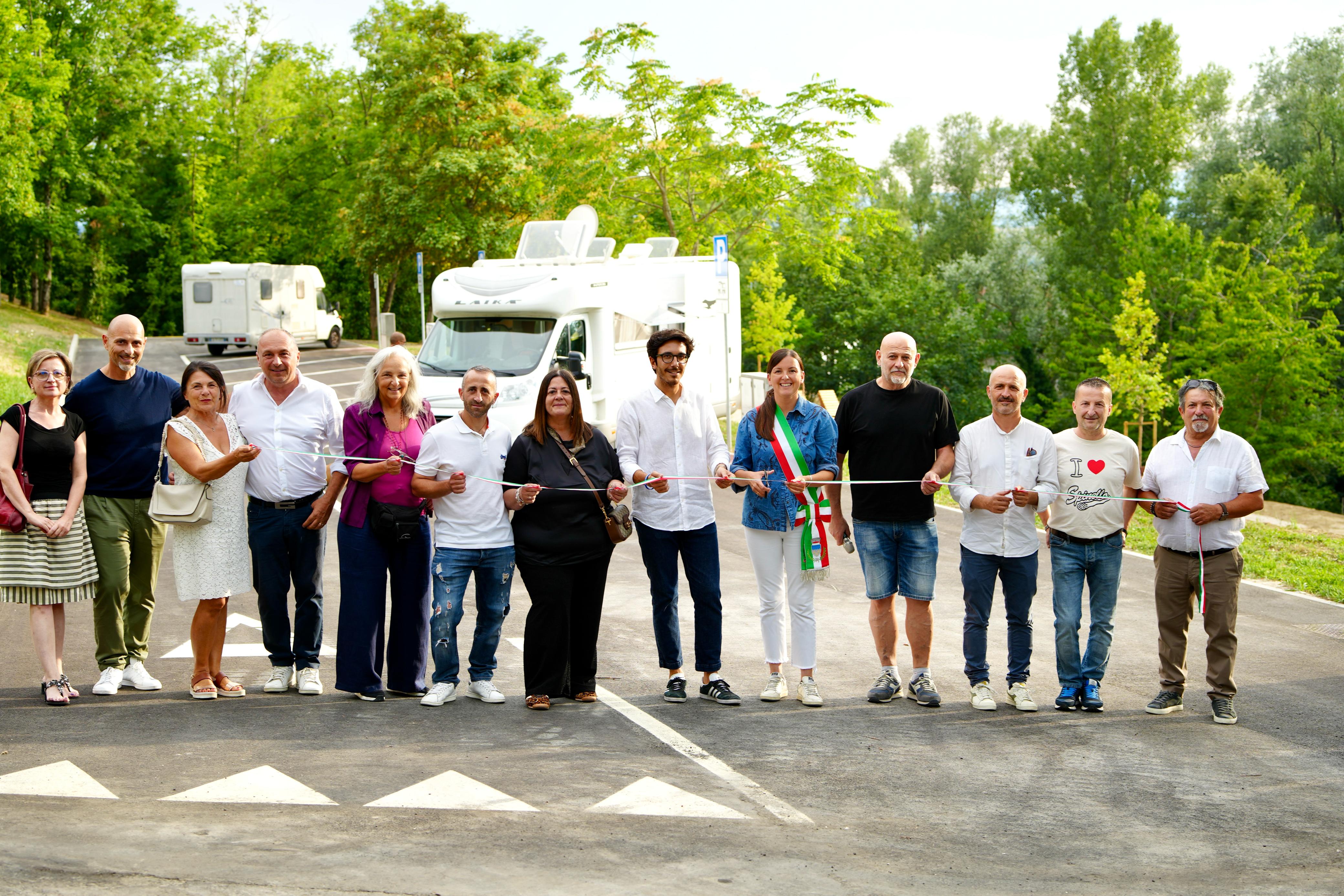 A Spinello inaugurata la nuova area sosta camper finanziata dal Pnrr