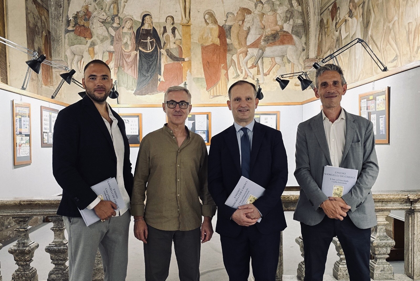 Emidio Vangelli, le radici meldolesi e i francobolli d’Italia: inaugurata la retrospettiva