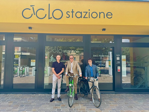 Ciclostazione “Ercole Baldini” a Forlì, in due anni oltre 7mila biciclette custodite