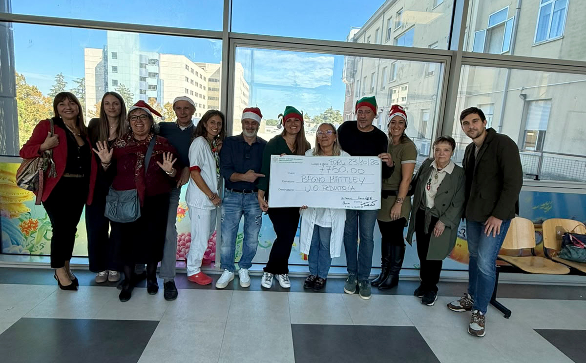 Solidarietà e cura: donati 7.750 euro alla Pediatria dell’ospedale di Forlì